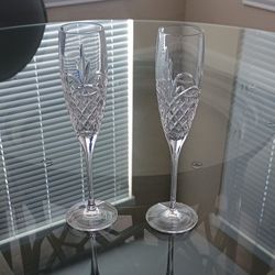 Waterford Champagne Flutes Set Of 2 