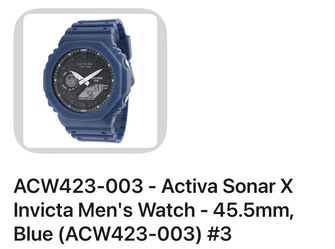 ACW423-003 - Activa Sonar X Invicta Men's Watch - 45.5mm,