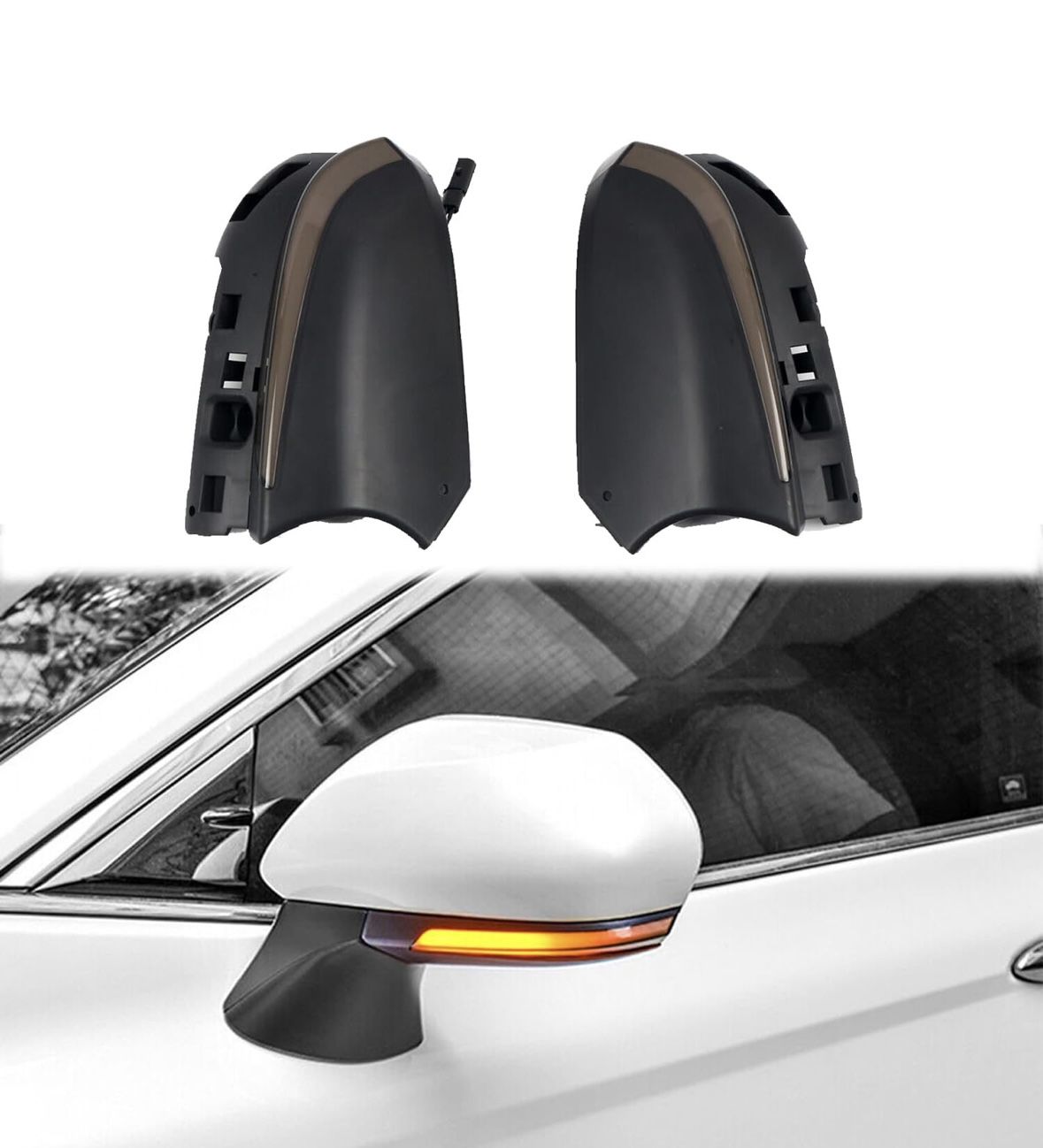 2018-2023 for Toyota Camry Mirror Turn Signal Light LED Sequential Dynamic Turn Signal Light Indicator Plug and Play Car Accessories 1 pair