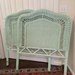 Twin-sized Wicker Headboards - FREE 