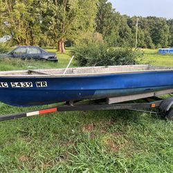 READ THE POST  15ft boat needs tlc NO TITLE COMES WITH BILL OF SALE NEEDS A GOOD CLEANING LOOKING TO SALE OR TRADE FOR A RIDING MOWER OR GUNS   TRAILE