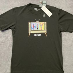 SPY x FAMILY Uniqlo UT Graphic T-Shirt XS Dark Gray Short Sleeve Anime NWT