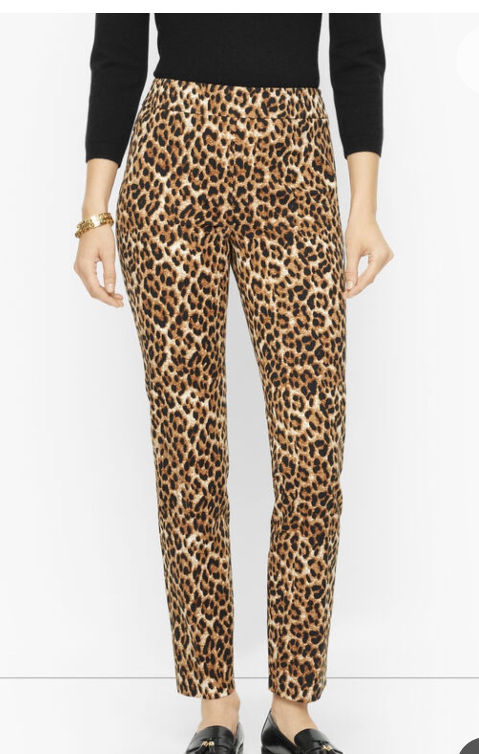 Talbots Chatham Ankle Leopard Pants Women’s Size 10