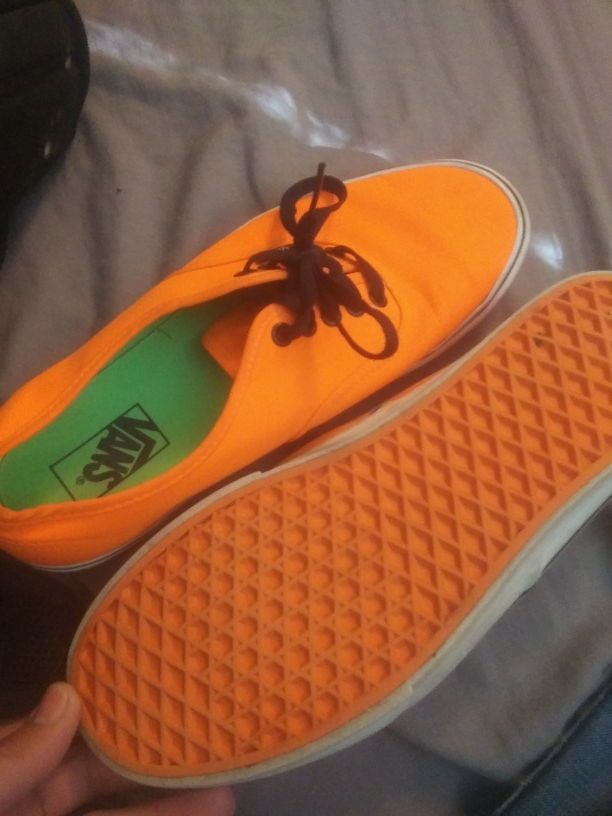 Vans orange shoes