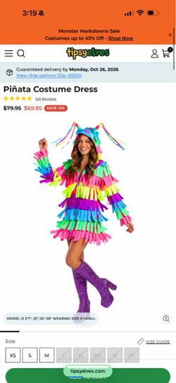 Women's piñata hoodie costume