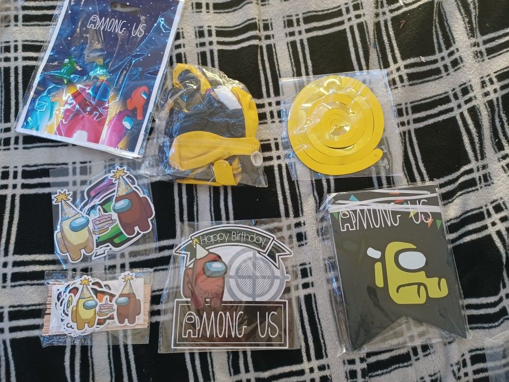 Among Us Birthday Party Decorations