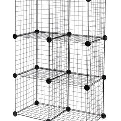 Wire Grid Stackable Storage.