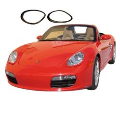 Headlight Covers W/O HOLES Pair Euro Style 2005 2006 2007 2008 Porsche 987 Boxster