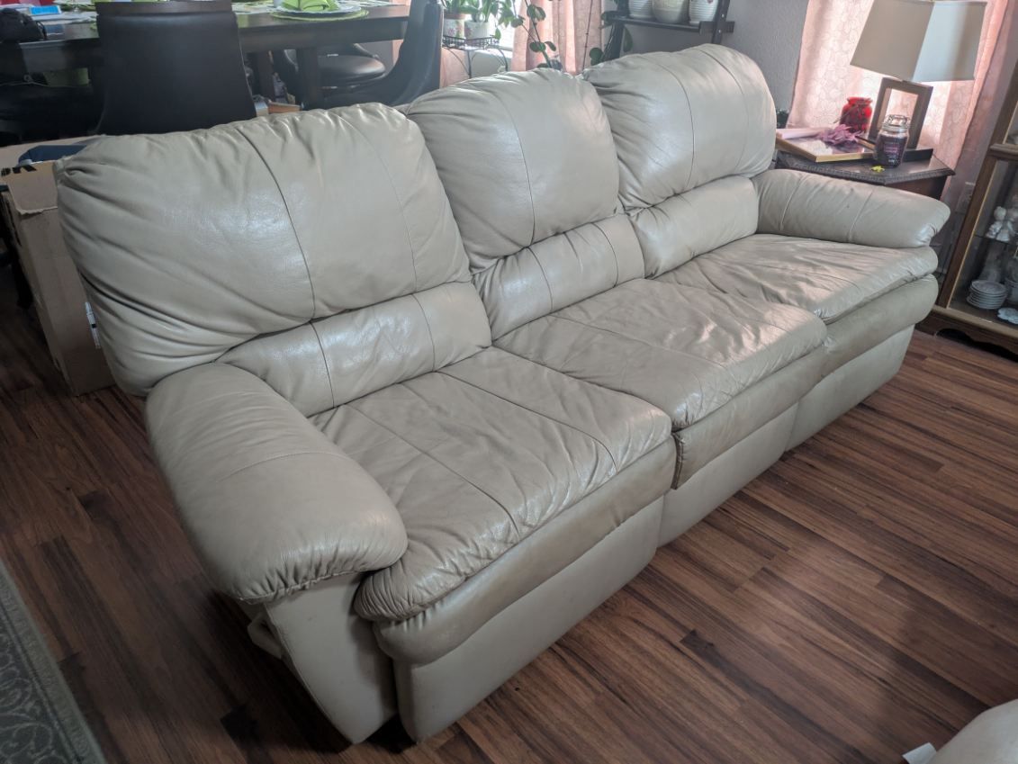 Leather couch