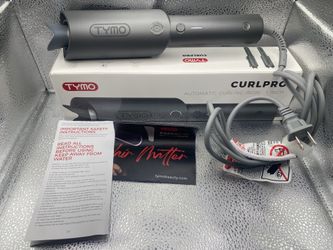 TYMO Automatic Rotating Curling Iron - TYMO CURLPRO Beach Waves Curling Wand, Portable Hair Curler, 500 Million Ionic, Dual Voltage & Lightweight for 