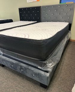 NEW TWIN SIZE BED WITH MATTRESS AND BOXSPRING INCLUDING FREE DELIVERY PAY ON ARRIVAL