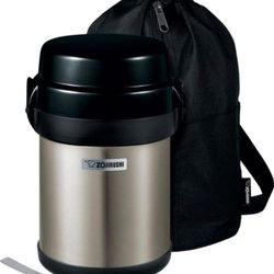 Brand New In Box Zojirushi SL-JBE14XA Mr. Bento Stainless Lunch Jar 41 Oz