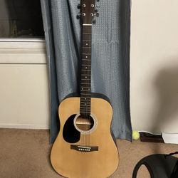 Rogue RG-624 Left-Handed Dreadnought Acoustic Guitar Natural