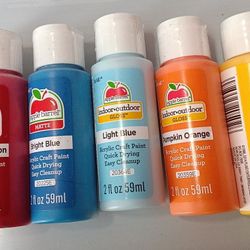 Case Of 24 Apple Barrel 2 Oz Acrylic Paints In Multiple Colors Gloss And Matte