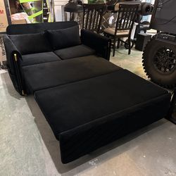 Black Velvet Sofa bed 