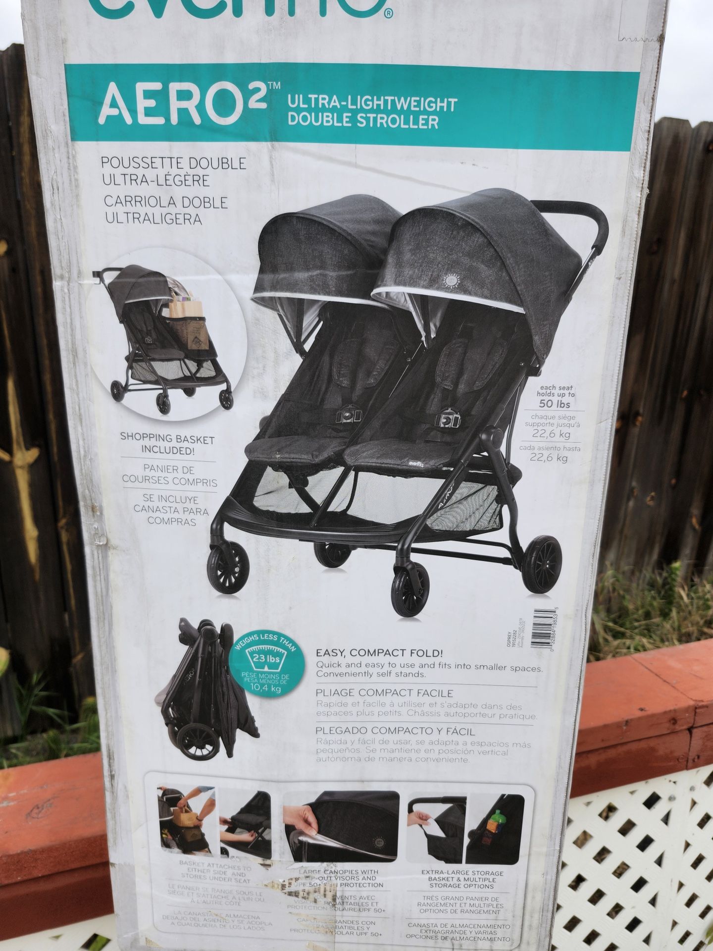 Evenflo Aero2 Twin Stroller 