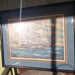 U.S.S. Watercolor Painting Print