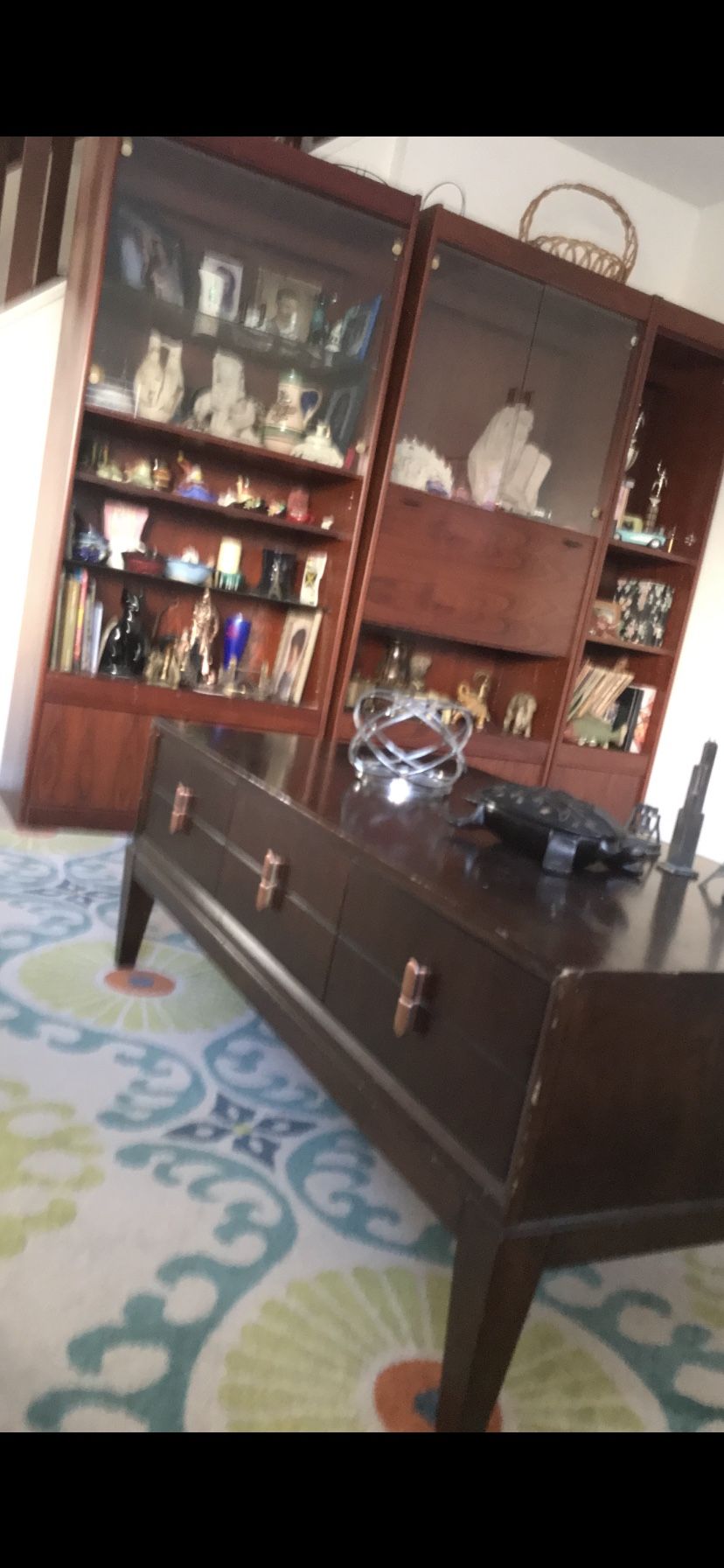 Bookcase with Bar Cabinet 