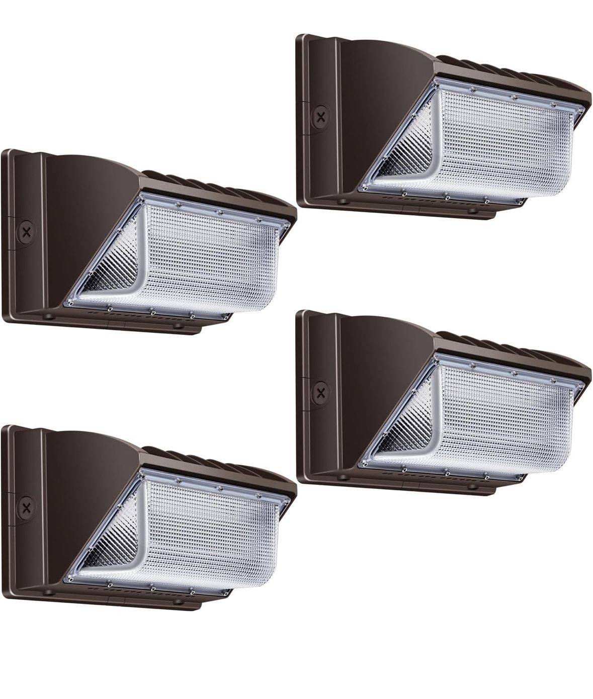Juyace 150W LED Wall Pack Light Outdoor Flood Lighting 4 Pack
