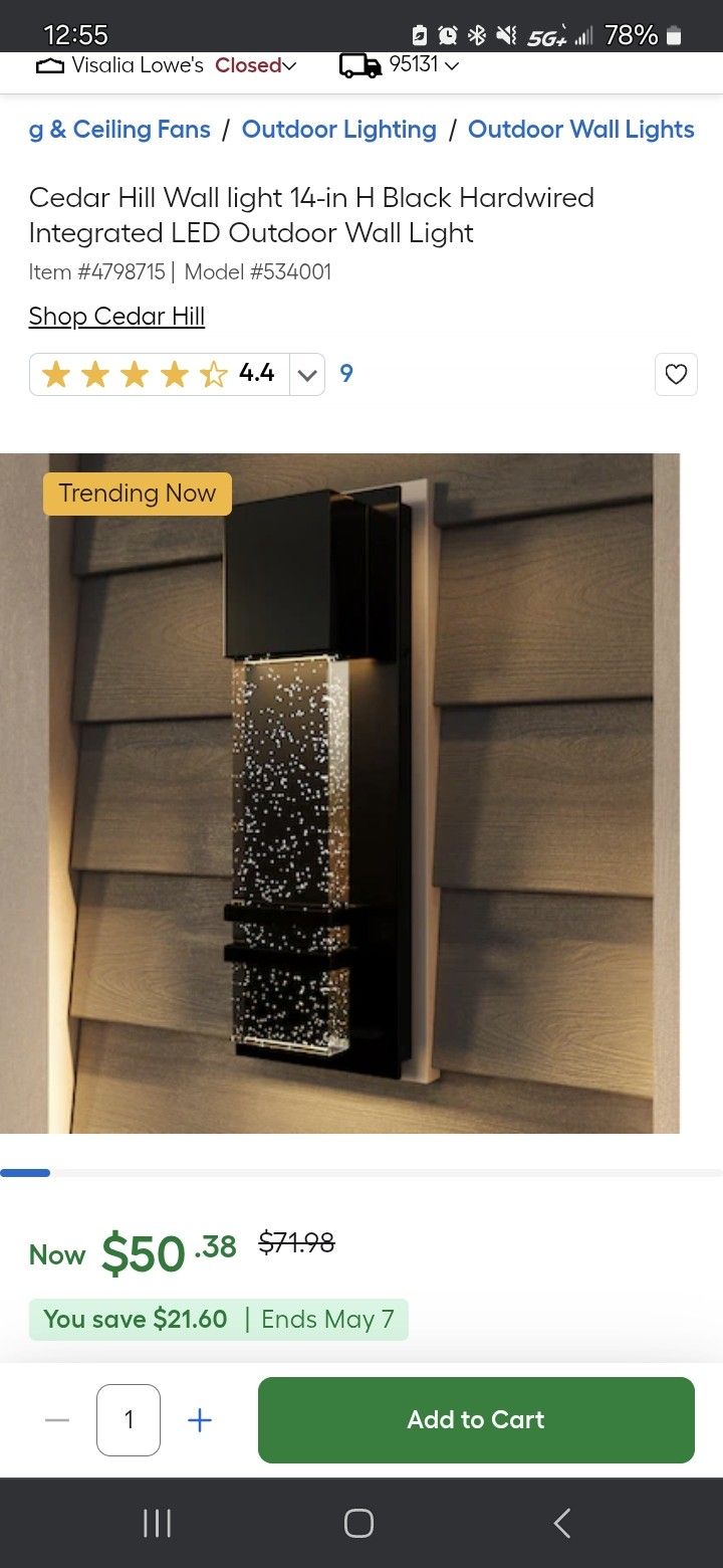 Bubble Led Crystal Glass LED Light