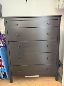2 black IKEA chests