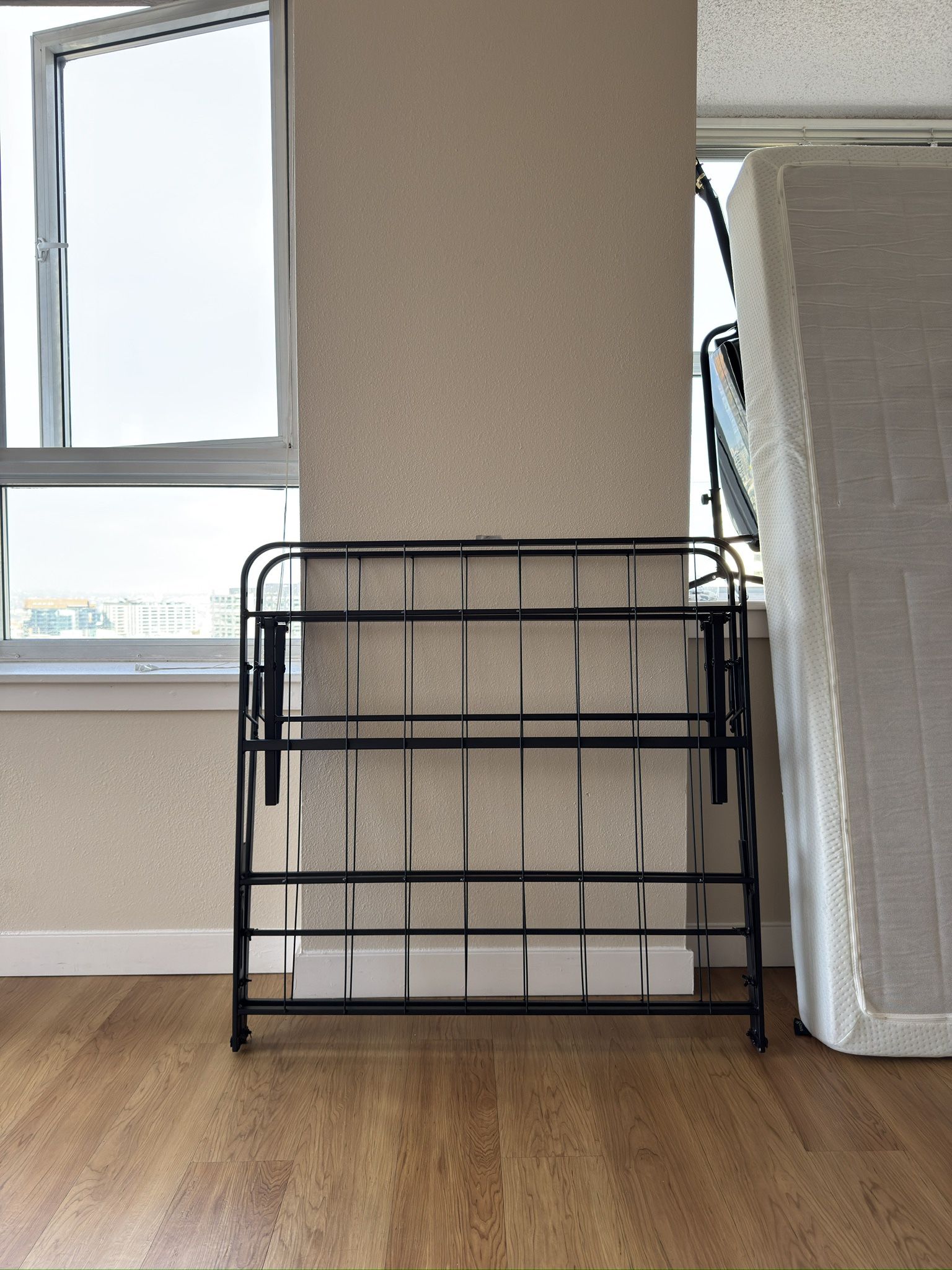 Twin size Foldable Bed Frame With Mattress For Free
