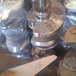 Steel  Forged 350 Chevrolet  2 Piece Rear Seal Crankshaft 010/.010 Needs Polished  Good Used Condition. See Pics. 35th Ave And McDowell Phx 