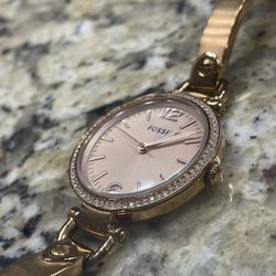 Fossil Georgia Rose gold watch