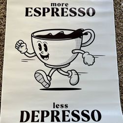 Funny Coffee Canvas Poster