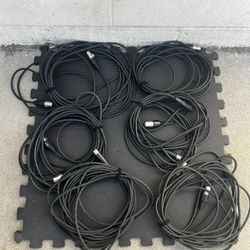 6 CABLES DE MICRÓFONO XLR