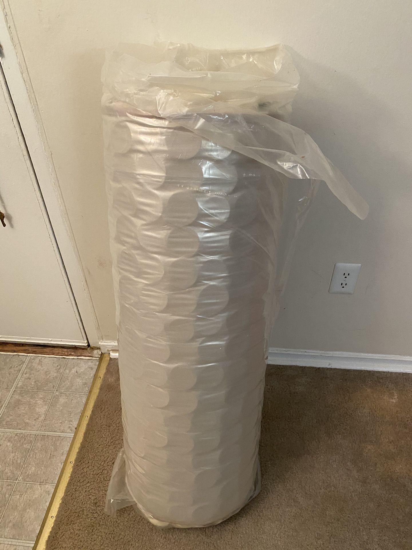 Brand new single mattress with base .