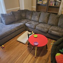 Grey Fabric Couch
