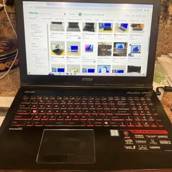 MSI laptop Gaming Laptop I7 16gb Ram 512ssd