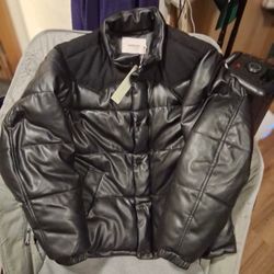 Hudson Black Puffer Jacket Size Large (Mens)