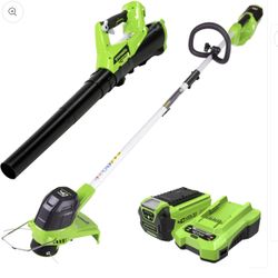 Greenworks 40v Weed Wacker And Leaf Blower