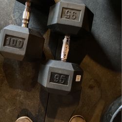One 95 Lb Dumbbell- Brand Spanking New