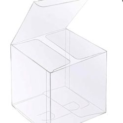 30 PCS Clear Favor Boxes,3x3x3 inch Plastic Clear Gift Boxes.  (H)