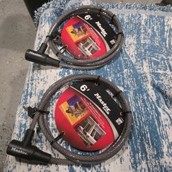 Cable Lock with Key, 6 ft Mountain Bikes