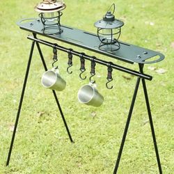 Outdoor Picnic Tourism Tripod Hanger Clothes Rack Sorting Rack Hanging Storage Rack Brand new (44)