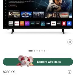 Brand New 50inch Smart TV W/ Remote Vizio