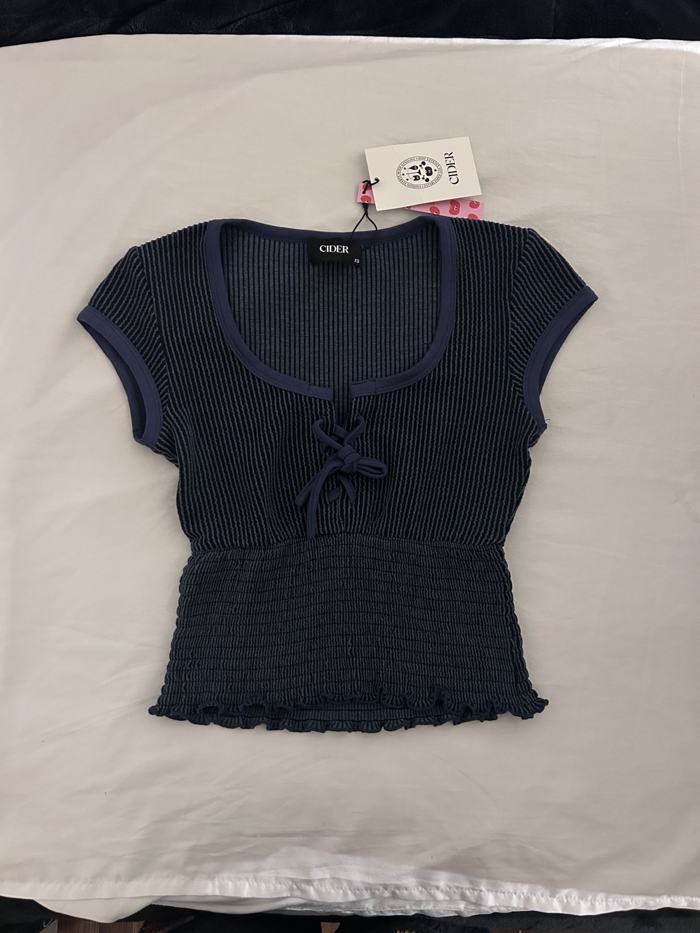 Cider Navy Top