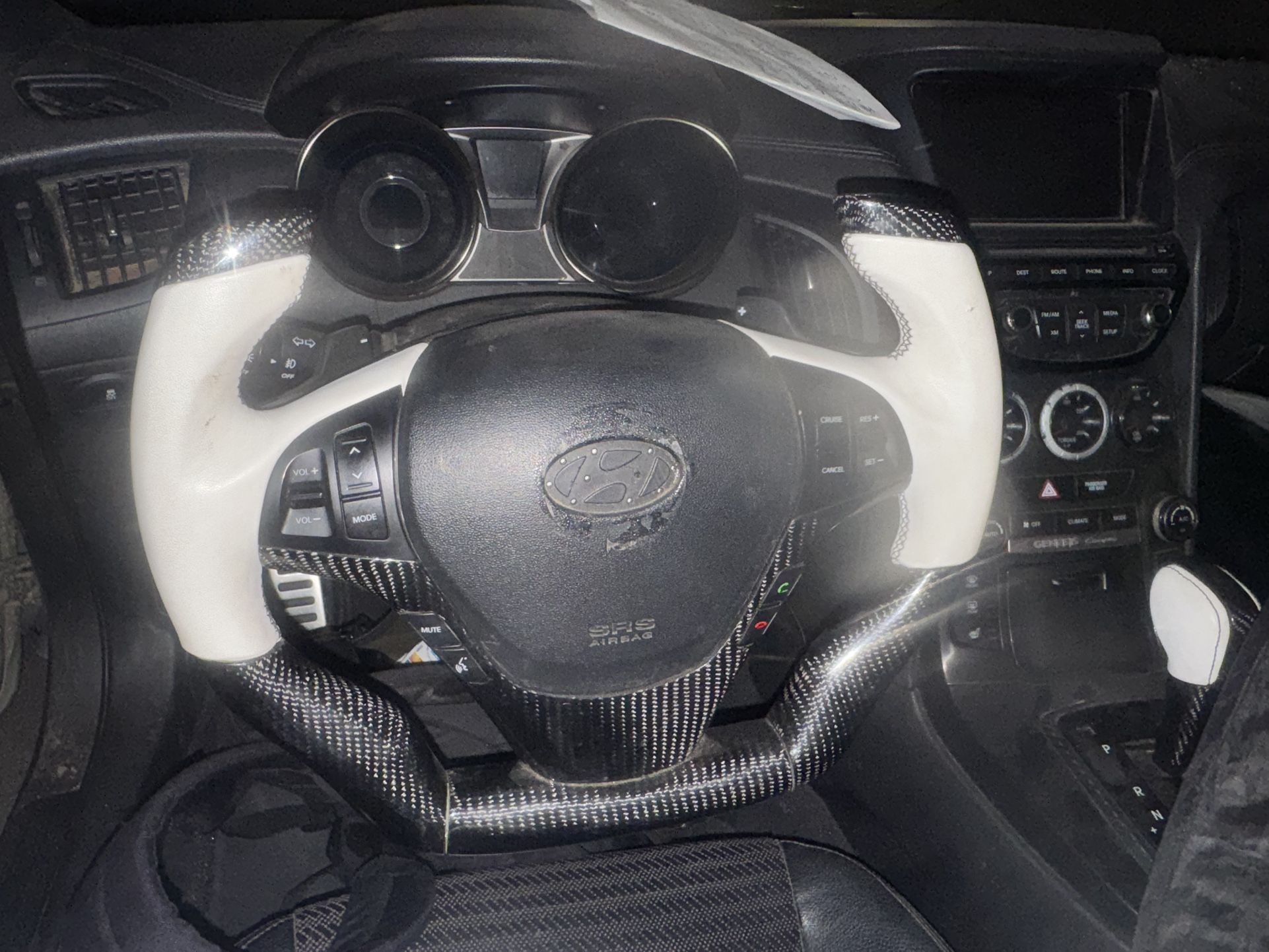 2009-2016 Hyundai Genesis Coupe Custom Carbon Fiber Steering Wheel