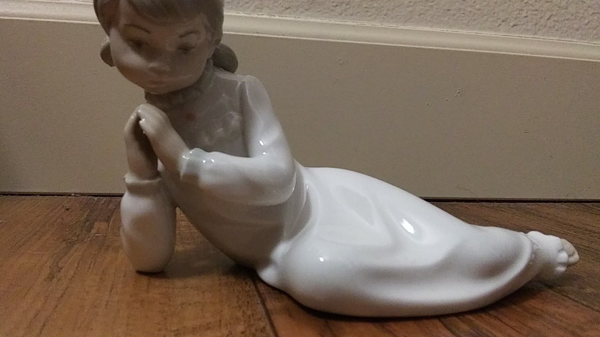 Girl Praying Before Bed porcelain figurine