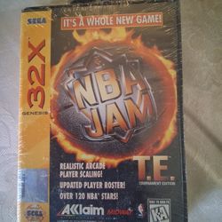 NBA Jam Tournament Edition (Sega 32X) Factory Sealed Original Shrink Rare 32X