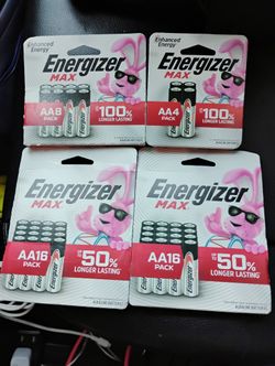 44 Energizer Max AA Batteries 