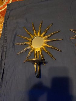 Metal Sun Candle holders