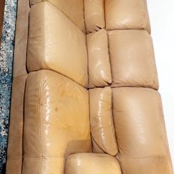 2 Piece Leather Sofa And Loveseat 