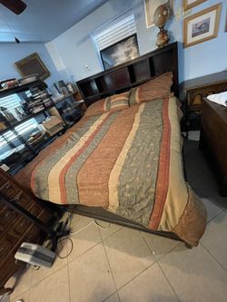 King size bed with mattress