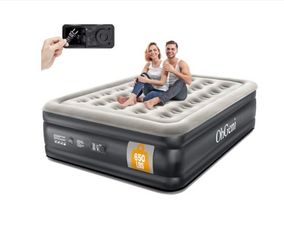 Ohgeni queen size air mattress with built-in pump