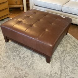 Leather Ottoman 